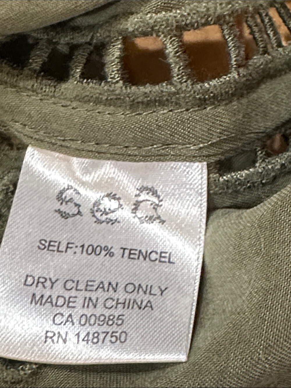 NWOT Sea New York Olive Green Embroidered Women's Top - Picture 4 of 7